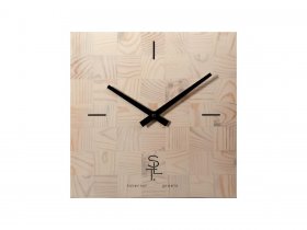 Часы настенные SLT 5196 CHESS WHITE WOOD в Улыбино - ulybino.mebel-nsk.ru | фото