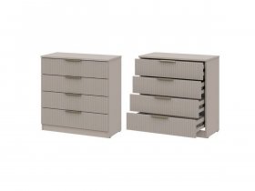 Комод 4 ящика (МДФ) Эккервуд (меланж) в Улыбино - ulybino.mebel-nsk.ru | фото