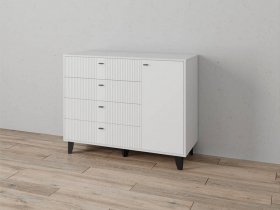 Комод «Катрин-13» (белый/белый снег) в Улыбино - ulybino.mebel-nsk.ru | фото