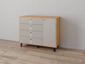 Комод «Катрин-13» (дуб крафт золотой/сантьяго софт) в Улыбино - ulybino.mebel-nsk.ru | фото