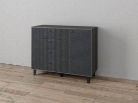 Комод «Катрин-13» (графит/гранит лофт) в Улыбино - ulybino.mebel-nsk.ru | фото