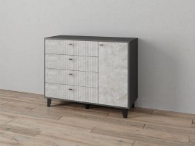 Комод «Катрин-13» (графит/мальта) в Улыбино - ulybino.mebel-nsk.ru | фото