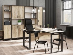 Комплект Гермес лофт (дуб крафт серый) в Улыбино - ulybino.mebel-nsk.ru | фото