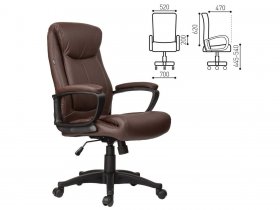 Кресло офисное BRABIX Enter EX-511, коричневое в Улыбино - ulybino.mebel-nsk.ru | фото