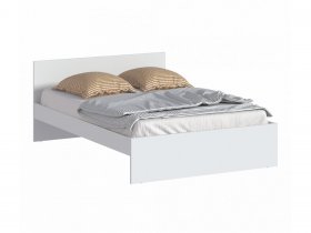 Кровать двуспальная 1,4м Бруклин СБ-3353 (белый) в Улыбино - ulybino.mebel-nsk.ru | фото