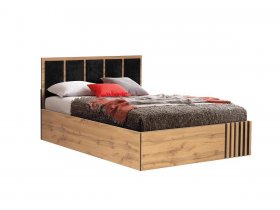 Кровать двуспальная с подъем. мех. 1,6 м Либерти 51.20 в Улыбино - ulybino.mebel-nsk.ru | фото
