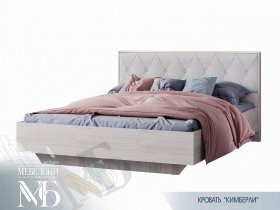 Кровать двуспальная 1,6м Кимберли КР-13 в Улыбино - ulybino.mebel-nsk.ru | фото