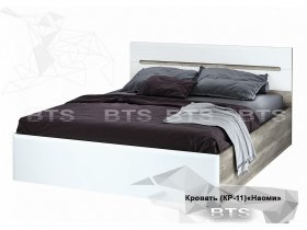 Кровать двуспальная 1,6 м  Наоми КР-11 в Улыбино - ulybino.mebel-nsk.ru | фото