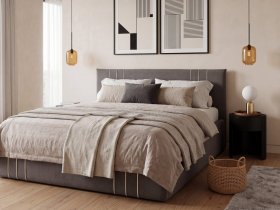 Кровать двуспальная 1,6м с подъем. мех. Леванте в Улыбино - ulybino.mebel-nsk.ru | фото
