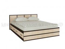 Кровать двуспальная Сакура 1,6 м в Улыбино - ulybino.mebel-nsk.ru | фото
