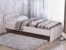 Кровать односпальная 80 с низкой спинкой (ясень шимо светлый) в Улыбино - ulybino.mebel-nsk.ru | фото