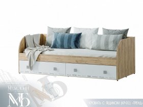 Кровать с ящиками Тренд КР-01 в Улыбино - ulybino.mebel-nsk.ru | фото