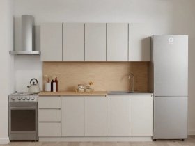 Кухонный гарнитур Мори 2,0 м (сатин) в Улыбино - ulybino.mebel-nsk.ru | фото