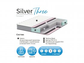 Матрас Silver Three в Улыбино - ulybino.mebel-nsk.ru | фото