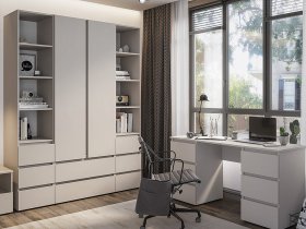 Модульная детская Люмо (кашемир) в Улыбино - ulybino.mebel-nsk.ru | фото
