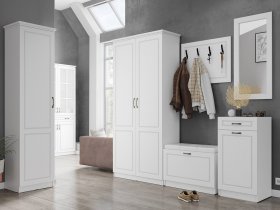 Модульная прихожая Апполия прихожая (белый/белый дуб) в Улыбино - ulybino.mebel-nsk.ru | фото