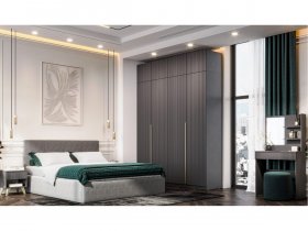 Модульная спальня Эккервуд в Улыбино - ulybino.mebel-nsk.ru | фото