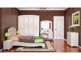 Модульная спальня Каролина в Улыбино - ulybino.mebel-nsk.ru | фото