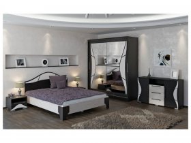 Модульная спальня Верона (Линаура) в Улыбино - ulybino.mebel-nsk.ru | фото