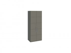 Шкаф для одежды с 2 дверями Наоми (джут/фон серый) СМ-208.07.03 в Улыбино - ulybino.mebel-nsk.ru | фото