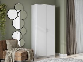 Шкаф двухстворчатый ШК-2 (белый текстурный) в Улыбино - ulybino.mebel-nsk.ru | фото