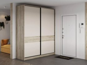 Шкаф-купе Бостон ШК-005 (2.0 м) (дуб крафт серый/кашемир) в Улыбино - ulybino.mebel-nsk.ru | фото