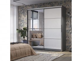 Шкаф-купе Крафт-6 (графит) в Улыбино - ulybino.mebel-nsk.ru | фото