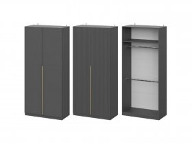 Шкаф ШК-100 Эккервуд (графит) в Улыбино - ulybino.mebel-nsk.ru | фото