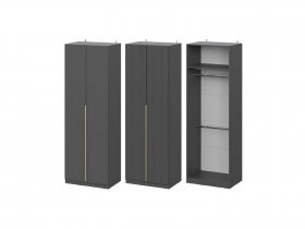 Шкаф ШК-75 Эккервуд (графит) в Улыбино - ulybino.mebel-nsk.ru | фото