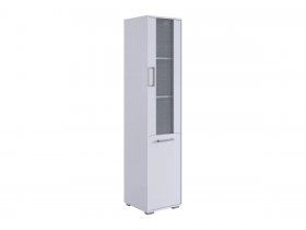 Стеллаж Лайт-2 (белый/белый) в Улыбино - ulybino.mebel-nsk.ru | фото