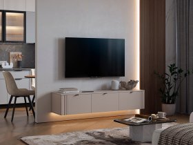 Тумба 2 Рич (кашемир/фрапучино матовый/черный) в Улыбино - ulybino.mebel-nsk.ru | фото