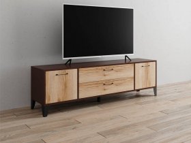 Тумба под ТВ Парус-13 (венге/дуб делано) в Улыбино - ulybino.mebel-nsk.ru | фото