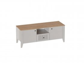 Тумба узкая 2дв. 1ящ. Валенсия (гостиная) в Улыбино - ulybino.mebel-nsk.ru | фото